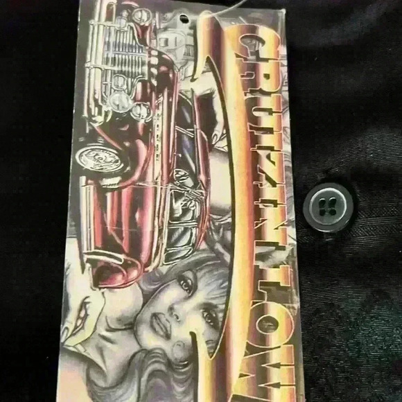 Vintage Cruizin Low Shirt Men Black Sz L Virgin Mary LowRider Chicano C… - Picture 6 of 6